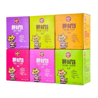 [Mã PET50K giảm Giảm 10% - Tối đa 50K đơn từ 250K] [BÁN SỈ] PATE CHO MÈO WANPY HAPPY 100 70GR