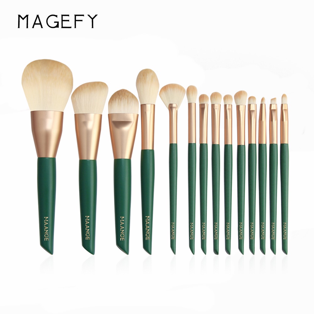 Bộ Cọ Trang Điểm Chuyên Nghiệp MAGEFY 14 Dụng Cụ Trang Điểm Đa Năng Cao Cấp