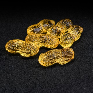 Hạt Đậu vàng Thần Tài phong thủy lưu ly chiêu Tài nạp Lộc 4.5cm