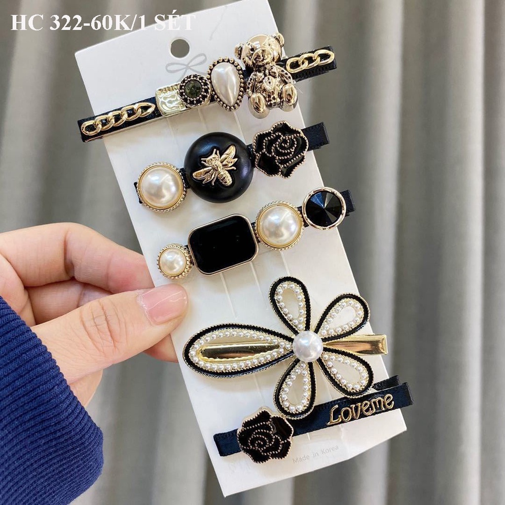 Set kẹp tóc 5 món siêu xinh