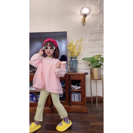 Kính vuông màu trơn chống tia UV400 phong cách Hàn Quốc cho bé