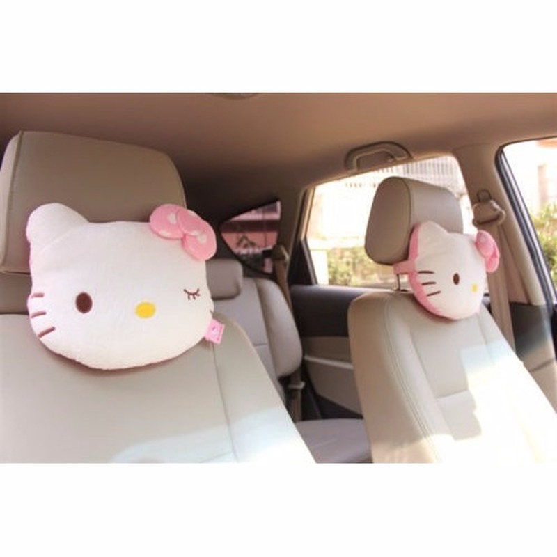 Gối kê cổ hình Hello Kitty dễ thương tiện dụng trên xe hơi
