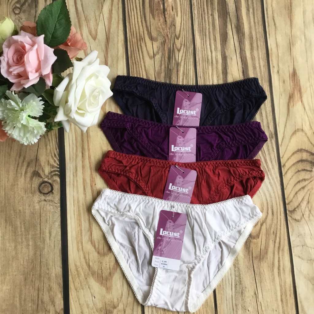 Quần lót nữ thun cotton chất siêu mát thấm hút mồ hôi tốt | BigBuy360 - bigbuy360.vn