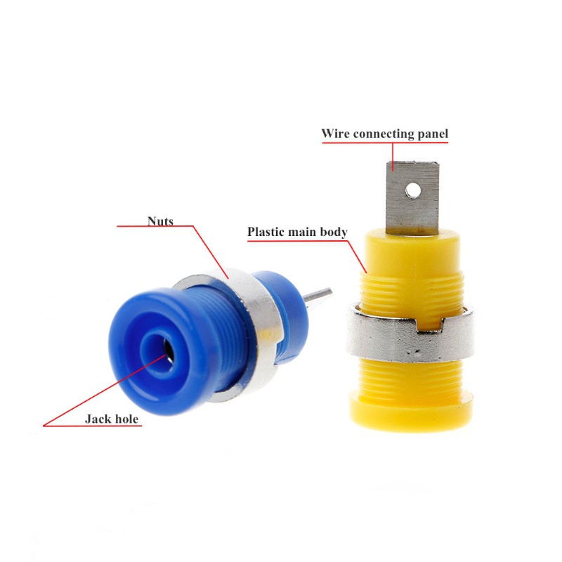 (Hàng Mới Về) Set 5 Đầu Cắm Bắp Chuối 4mm