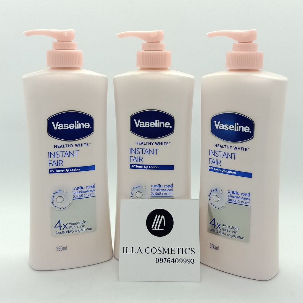 Dưỡng thể Vaseline Sữa Dưỡng Thể Trắng Da Vaseline 4x Thái Lan 350ml