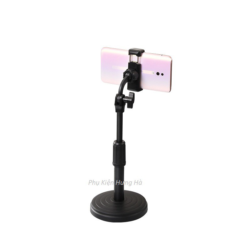 Giá Đỡ Kẹp Điện Thoại livestream xem video để bàn điều chỉnh cao từ 25cm đến 35cm - Rất Cứng Cáp hàng loại 1