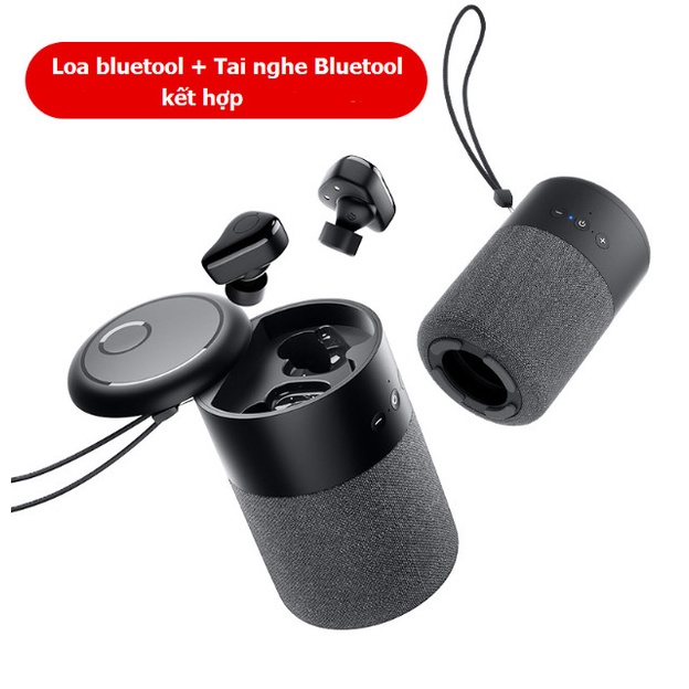 【Đặc Biệt】Loa Bluetooth + Tai Nghe Bluetooth TWS Kết Hợp 2 Trong 1 - Âm Thanh Chất Lượng Cao