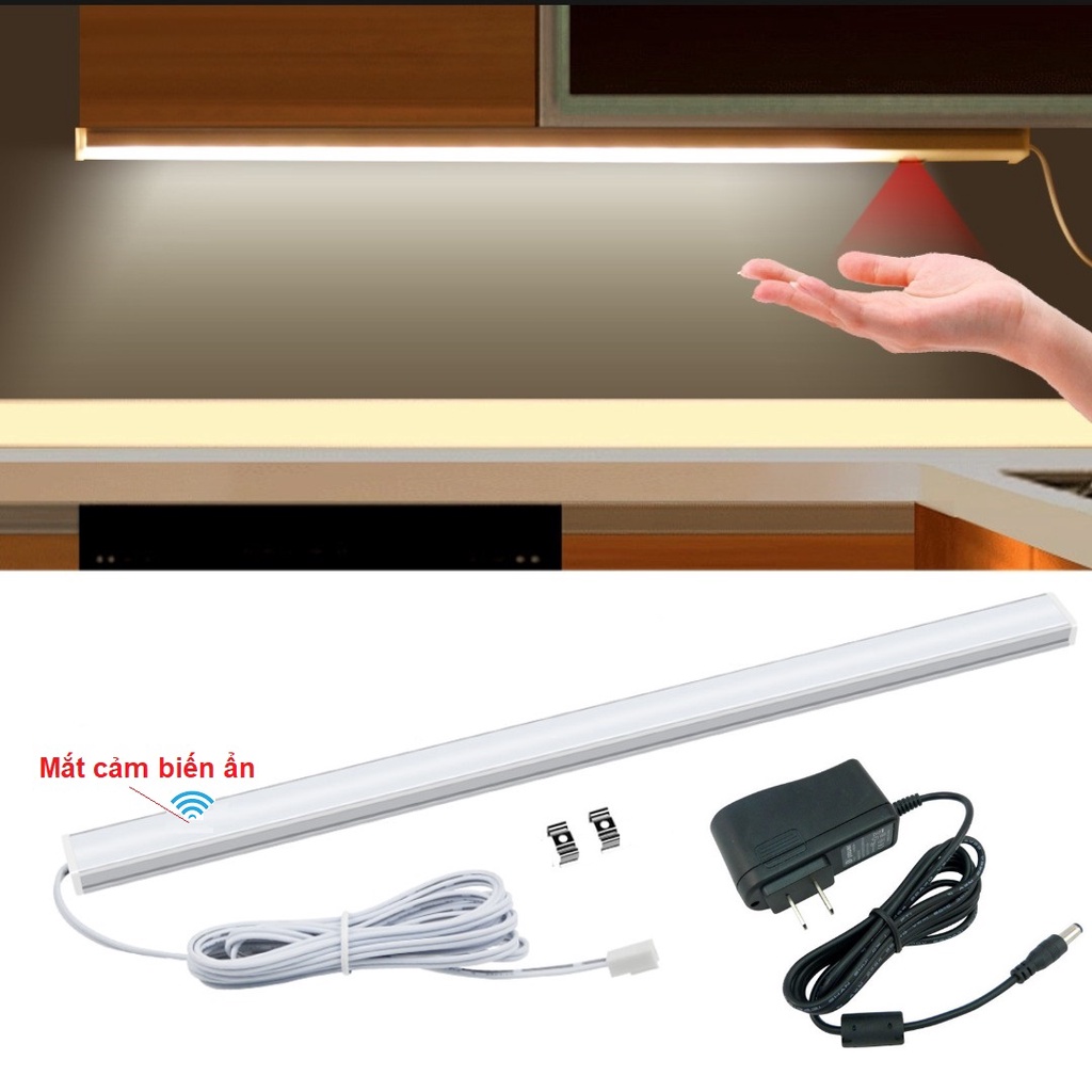 BỘ ĐÈN LED CẢM BIẾN VẪY TAY XUYÊN CHỤP CÓ THỂ DIM, MẪU MỚI 30-100cm