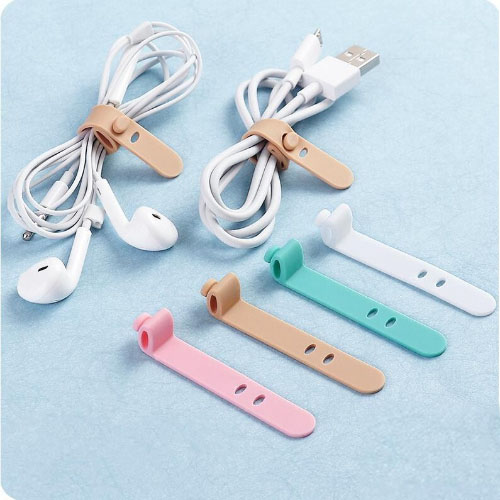Set Phụ Kiện Giữ Dây Cáp Gọn Gàng Bằng Silicon