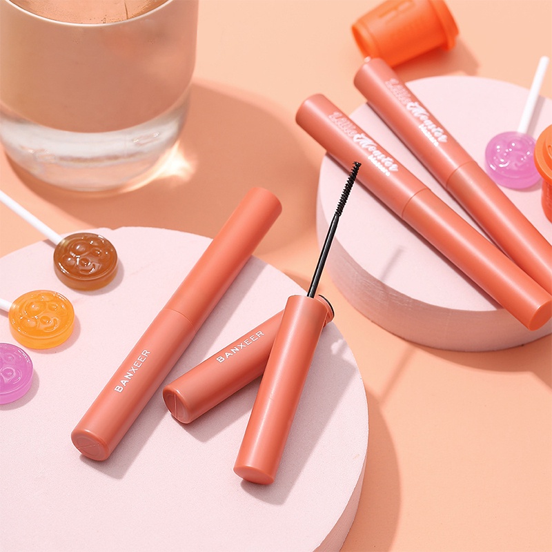 [Hàng mới về] Mascara đầu cọ nhỏ siêu mảnh trang điểm lâu trôi nhanh khô không nhòe chống nước