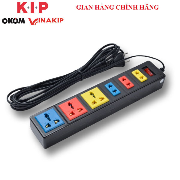 Ổ cắm VINAKIP 4 - 5 - 6 ngả liền dây N Series 3mét /5 mét