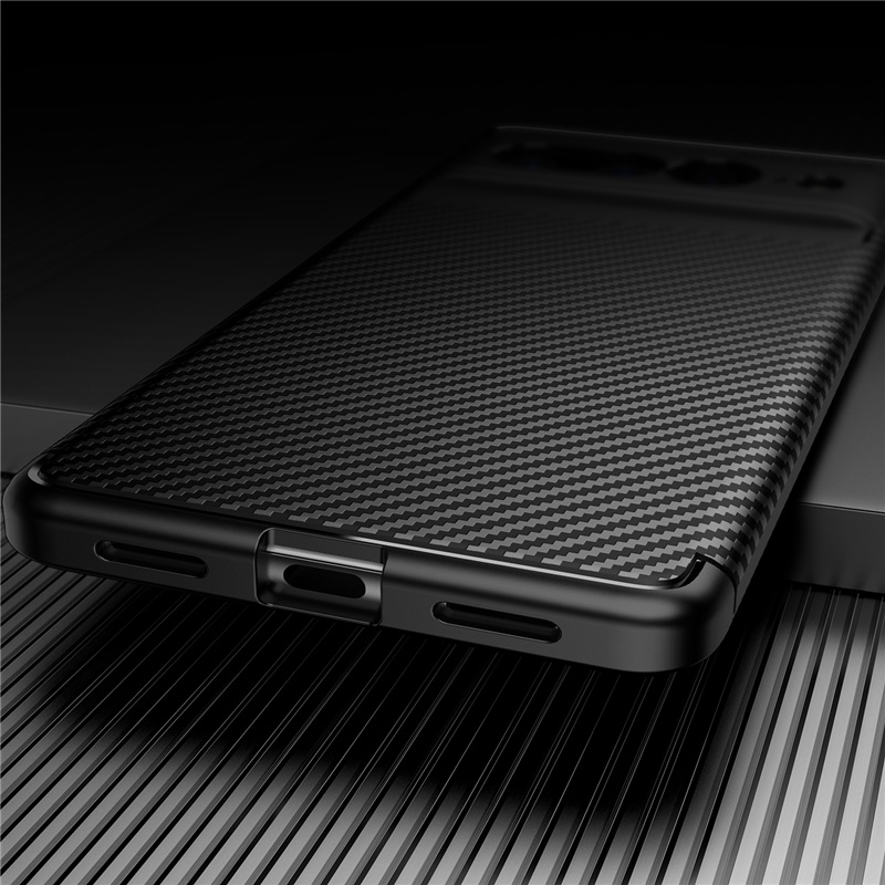Ốp Điện Thoại TPU Mềm Siêu Mỏng Họa Tiết Sợi Carbon Chống Rơi Cho Google Pixel 7 Pro 6 Pro 6A 5 5A 4A 4A 5G