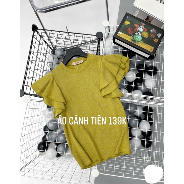 Áo Cánh Tiên - Quần Sooc Nhung - Ảnh Thật | BigBuy360 - bigbuy360.vn