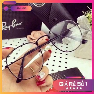 Mắt Kính ♥️FREESHIP♥ kính Ngố Tròn Thời Trang Cao Cấp kính vuông teen
