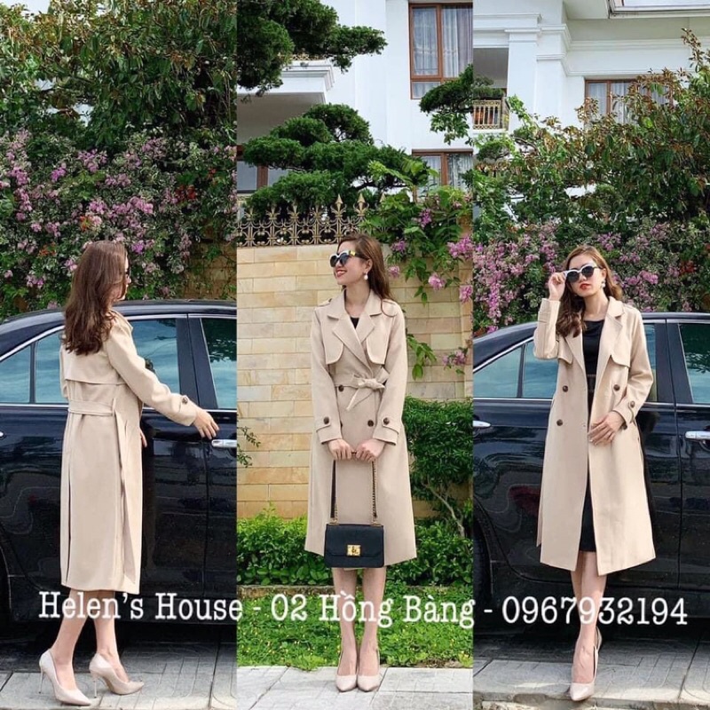 Áo dạ mango dáng dài