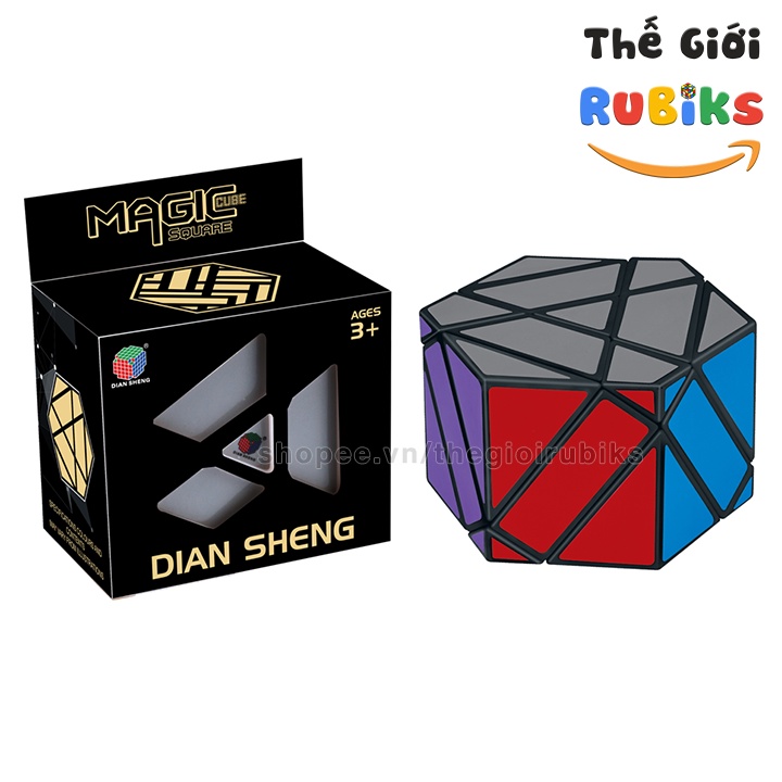 Set 4 Khối Rubik DianSheng 6-Corner Hexagonal + Magic Blade + Double Fisher Ancient + Magic Shield Cube Siêu Khó