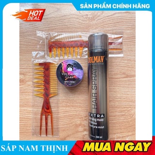 Combo gôm + sáp cao cấp giúp giữ nếp tóc - dưỡng tóc chuyên sâu