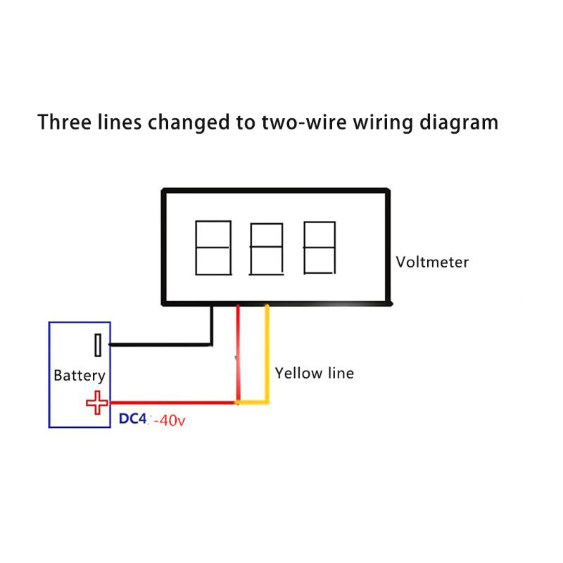 Vôn Kế Kỹ Thuật Số 3 Dây Mini Aot.0.28 Inch Mini Dc 0-100v