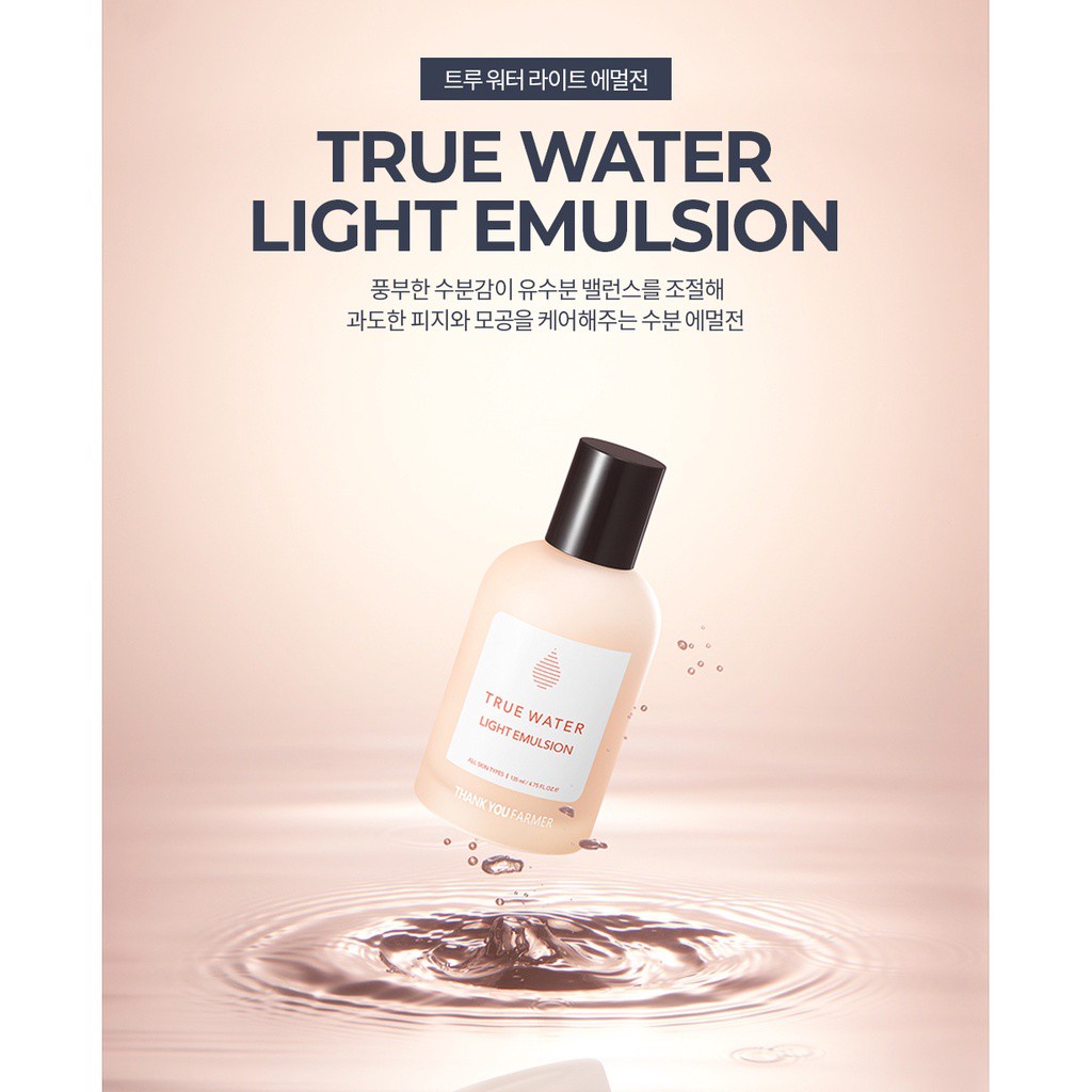 THANK YOU FARMER True Water Light Emulsion 130ml