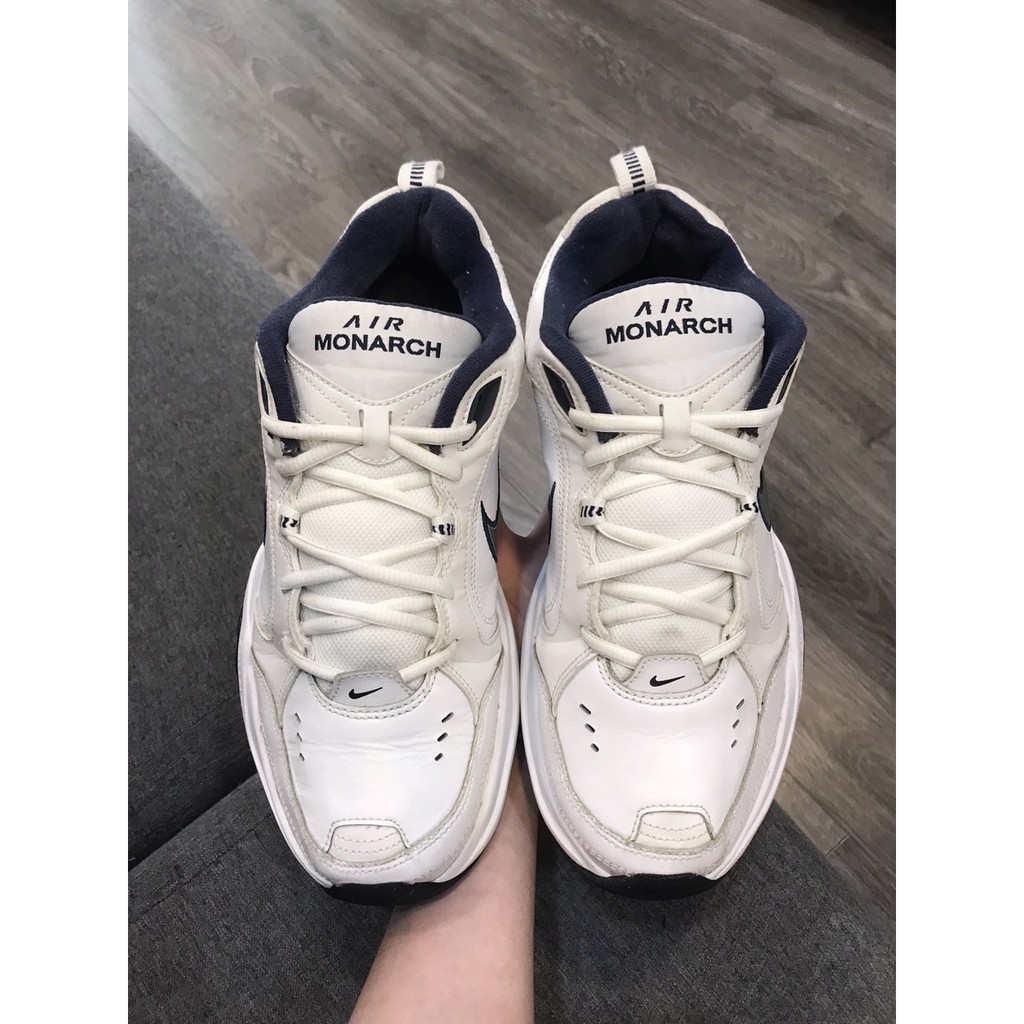 Giày 2hand real NK Air Monarch 4 trắng size 42.5 27cm SP1979