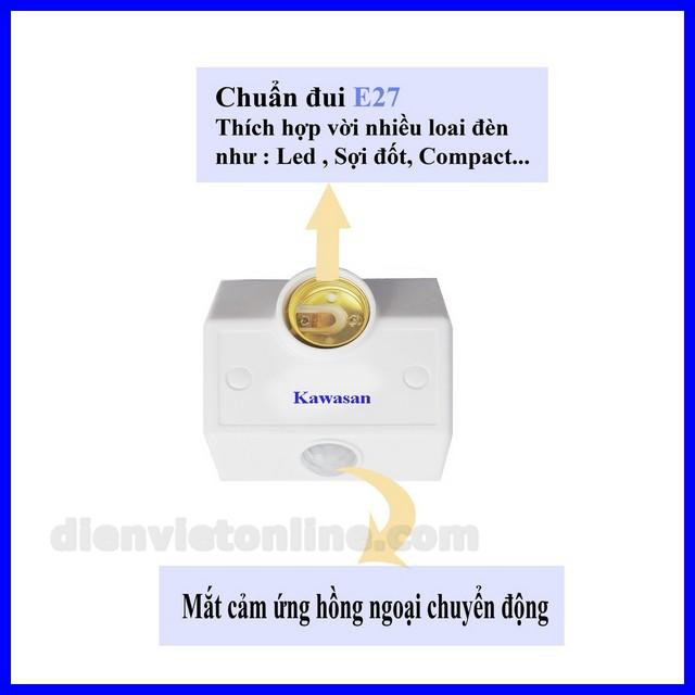 Đuôi đèn cảm ứng Kawasan SS682 - Điện Việt