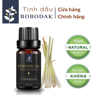 Tinh dầu sả chanh ĐÃ KIỂM NGHIỆM CHÍNH HÃNG | ĐẬM ĐẶC| 10ml| KHÔNG HƯƠNG LIỆU| CHẤT LƯỢNG CAO BOBODAK