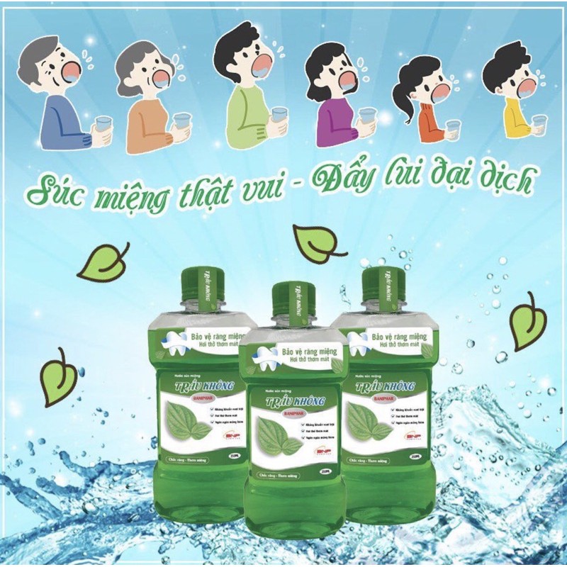 NƯỚC SÚC MIỆNG TRẦU KHÔNG BANIPHAR - chai 350ml