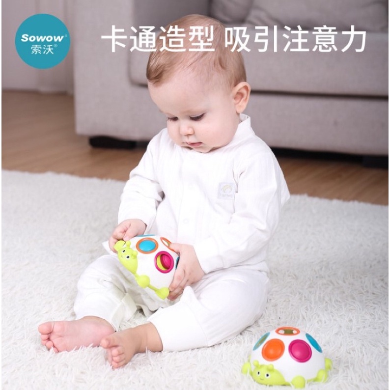 Set xúc xắc , bộ gặm nướu, bóng mềm phát triển tư duy, thính giác 9 chi tiết