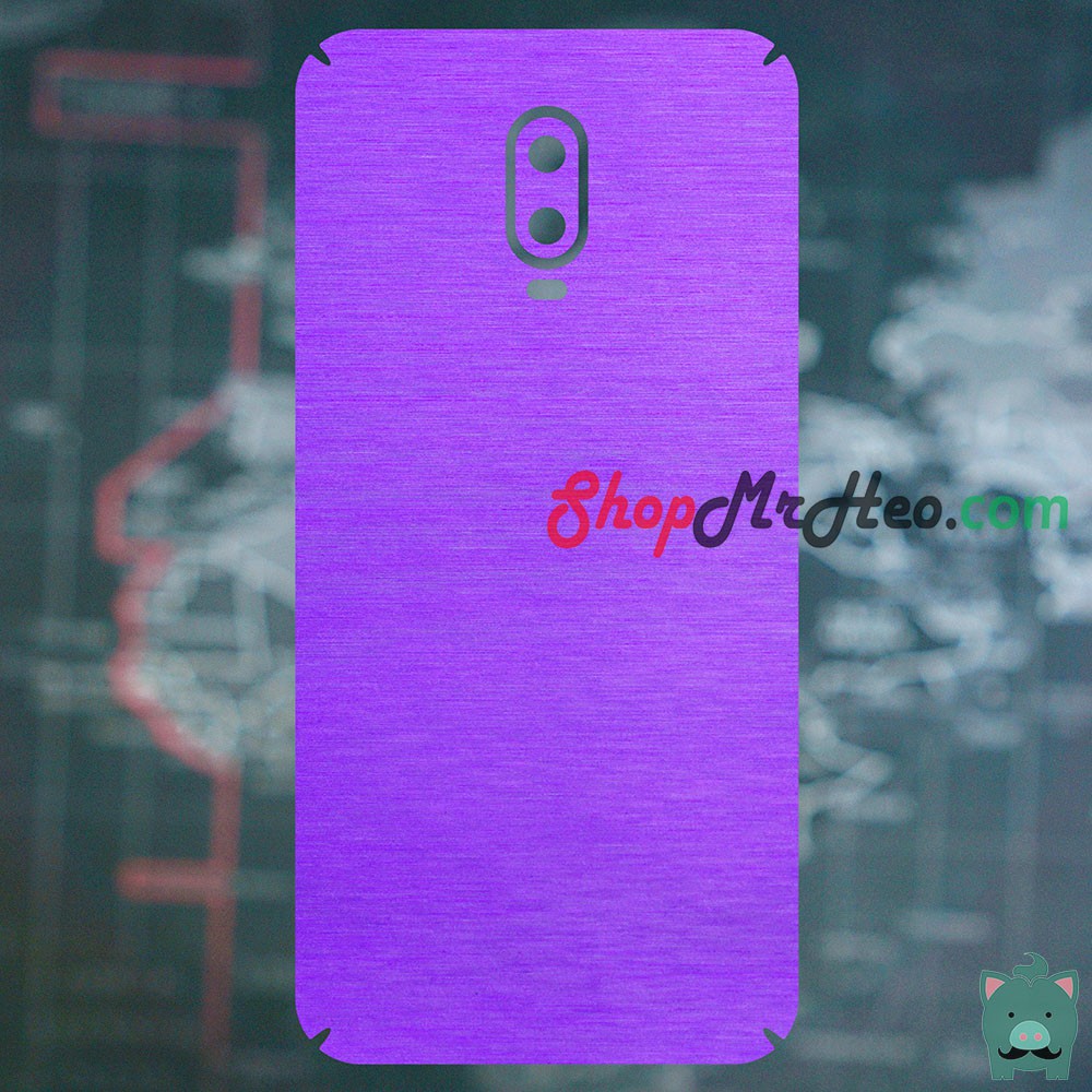 [Mã ELFLASH3 hoàn 10K xu đơn 20K] Skin Dán Mặt Sau Lưng Vân Nhôm OnePlus 6T - One+ 7 - Oneplus 7 Pro