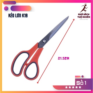 Kéo cắt giấy lớn K19 dài 21,5cm đồ cắt giấy kéo văn phòng