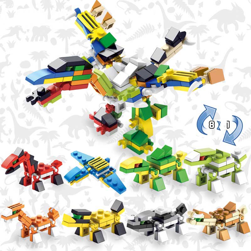 Bộ Đồ Chơi Lắp Ráp Mô Hình Xe Ô Tô 6 Trong 1 Cho Bé