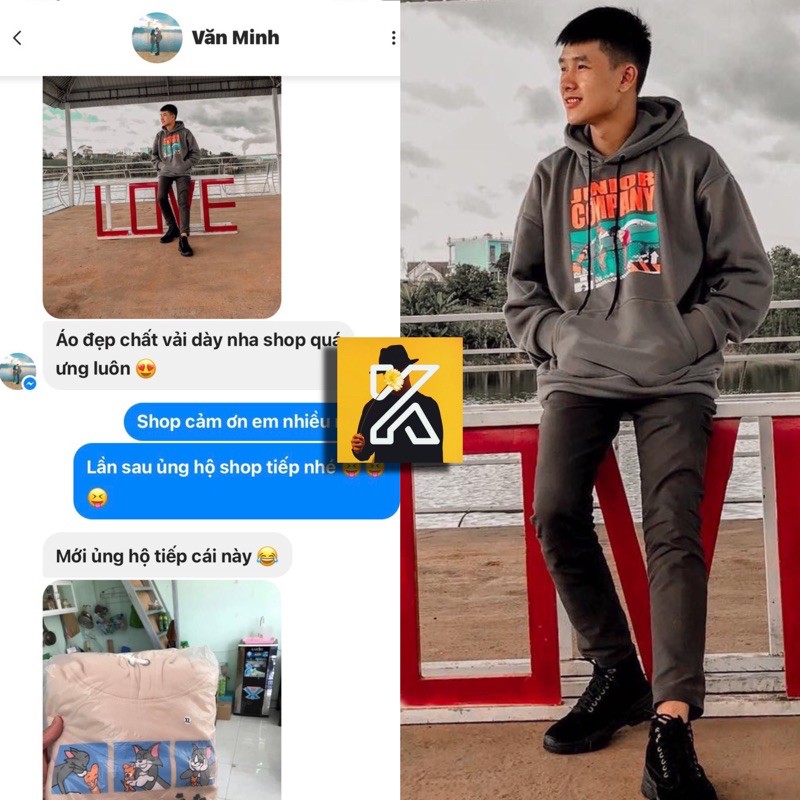 [ sẵn ] Áo Hoodie Forrm Rộng Xám Đen COMPANY Ulzzang [ nam nữ mặc được ] | BigBuy360 - bigbuy360.vn