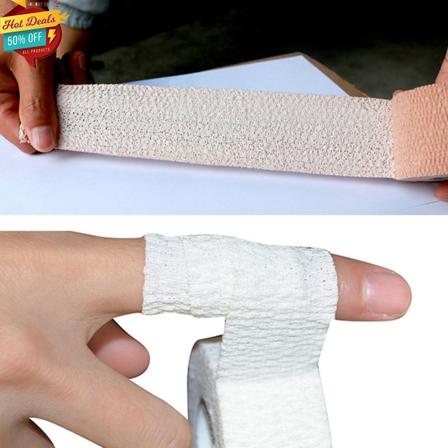 Cuộn Băng Vải Không Dệt 5cm*4.5m Dán Bảo Vệ Ngón Tay/Đầu Gối Khi Chơi Thể Thao