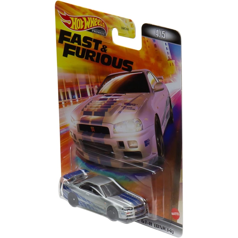 Xe mô hình Hot Wheels Nissan Skyline GT-R R34  Fast & Furious H-1