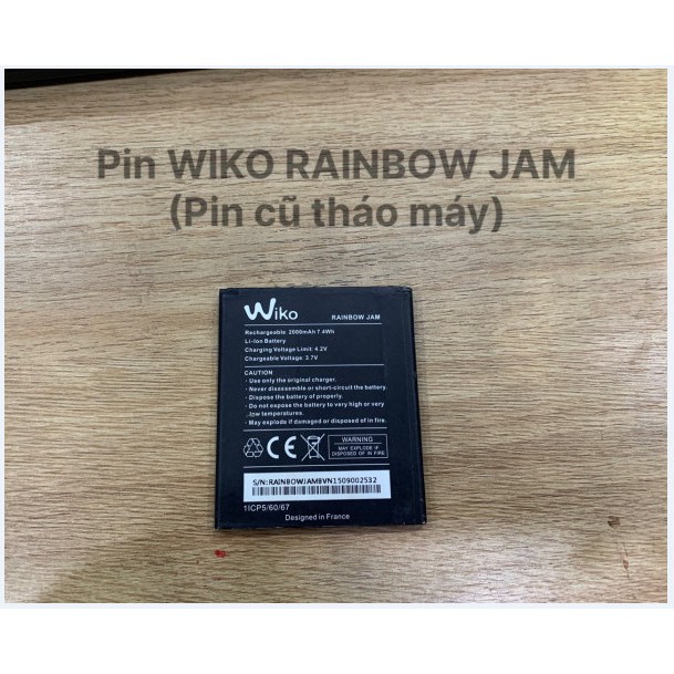 Pin WIKO RAINBOW JAM( pin cũ tháo máy)