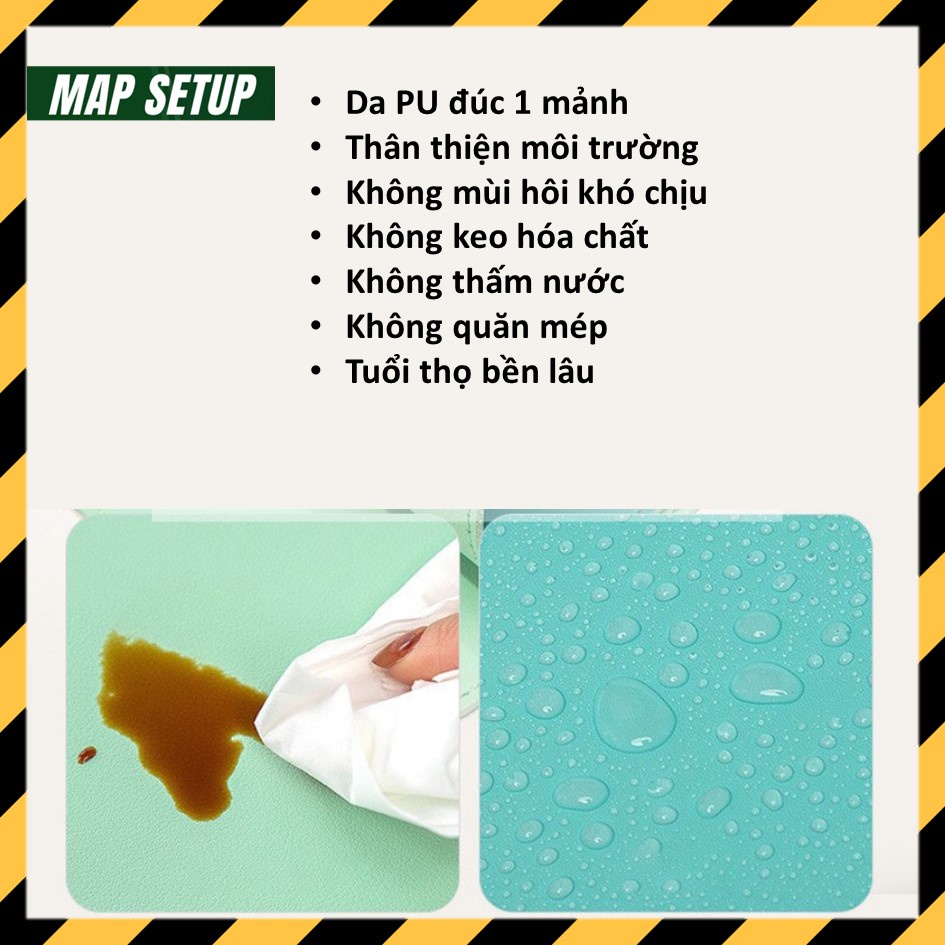 Tấm Lót Bàn Làm Việc 2, lót chuột mặt bằng da cao cấp chống nước chống nước, chống xước