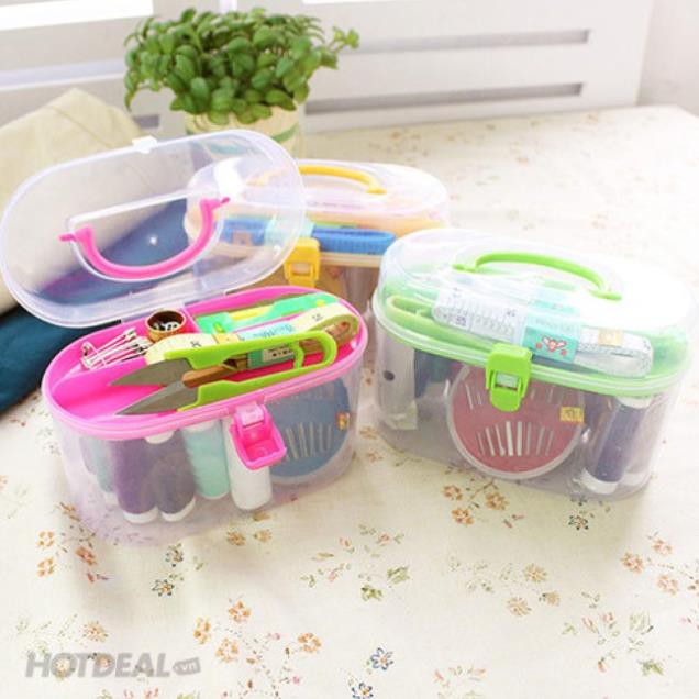 Bộ Kim Chỉ May Vá Đa Năng Kèm Hộp Đựng - đồ dùng gia đình tiện dụng