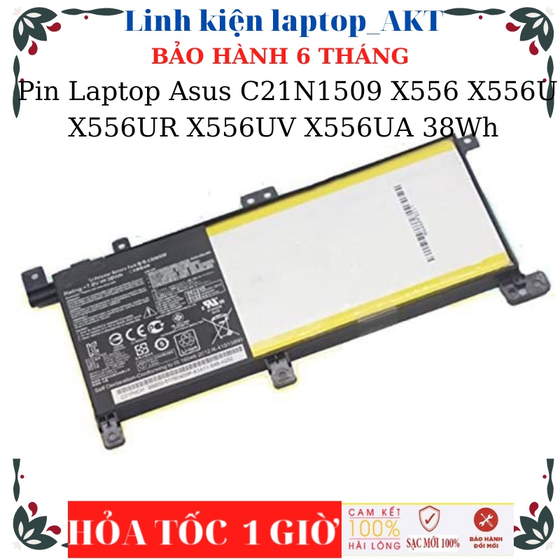 Pin Laptop Asus C21N1509 X556 X556U X556UR X556UV X556UA 38Wh- ZIN