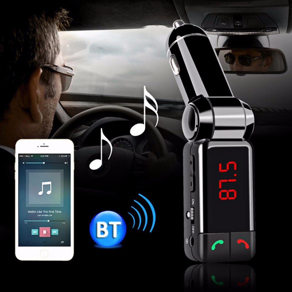 Tẩu Nghe Nhạc Kiêm Cổng Sạc Trên Ô Tô BC06 - Bluetooth – FM Music Car BC06 siêu đa năng