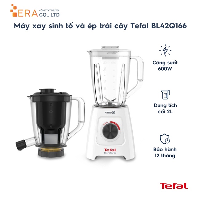 [Mã ELHA22 giảm 5% đơn 300K] Máy xay sinh tố và ép trái cây Tefal BL42Q166