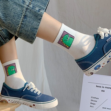 Vớ cao cổ hoạt hình, tất ulzzang unisex nam nữ hàn quốc NEKO