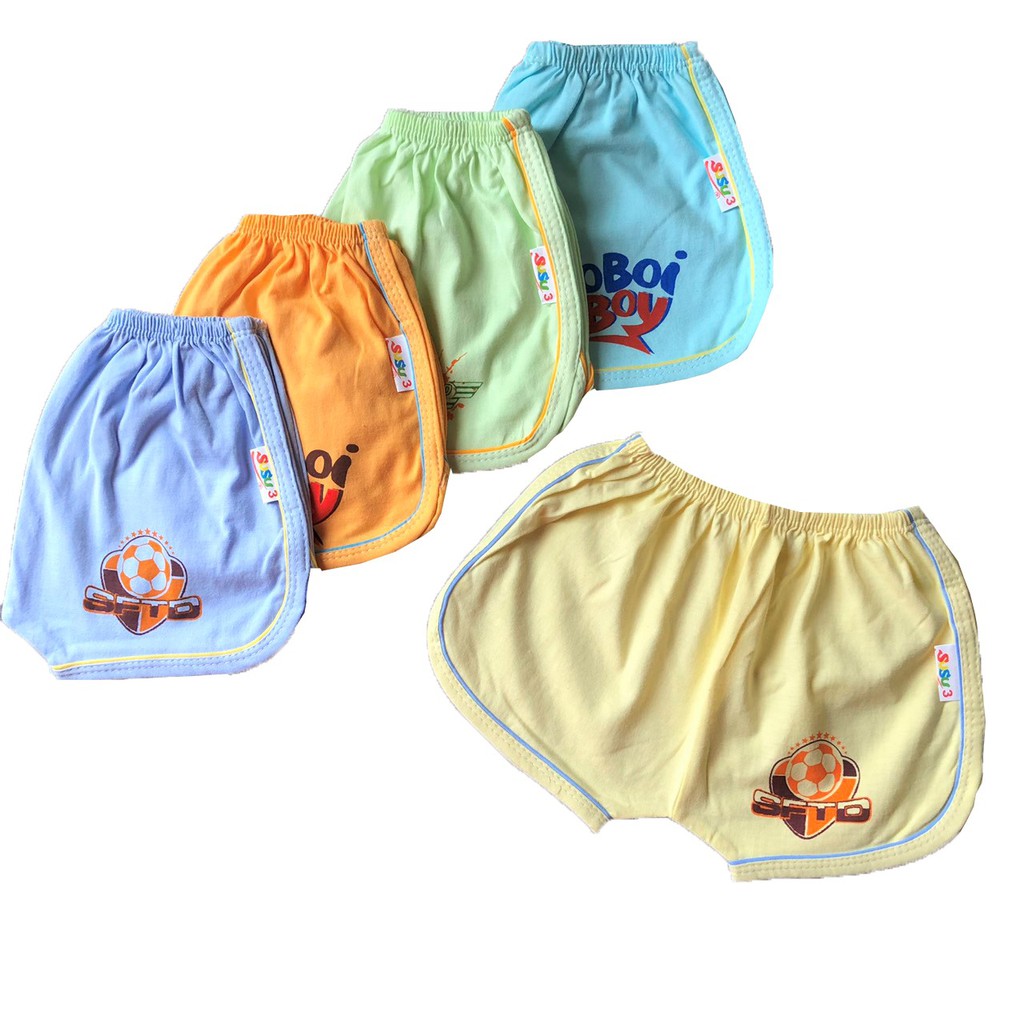 COMBO 10 Quần đùi cotton SUSU | Mẫu Thể thao màu nhạt | Size 1-10 cho bé 5-25kg| quần chục bé trai, quần đùi bé trai