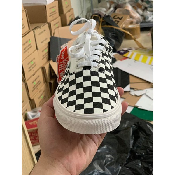 [FULL TAG + BOX] Giày Vans Caro Trắng Đen Dây Buộc R.E.P Full Box + Pk