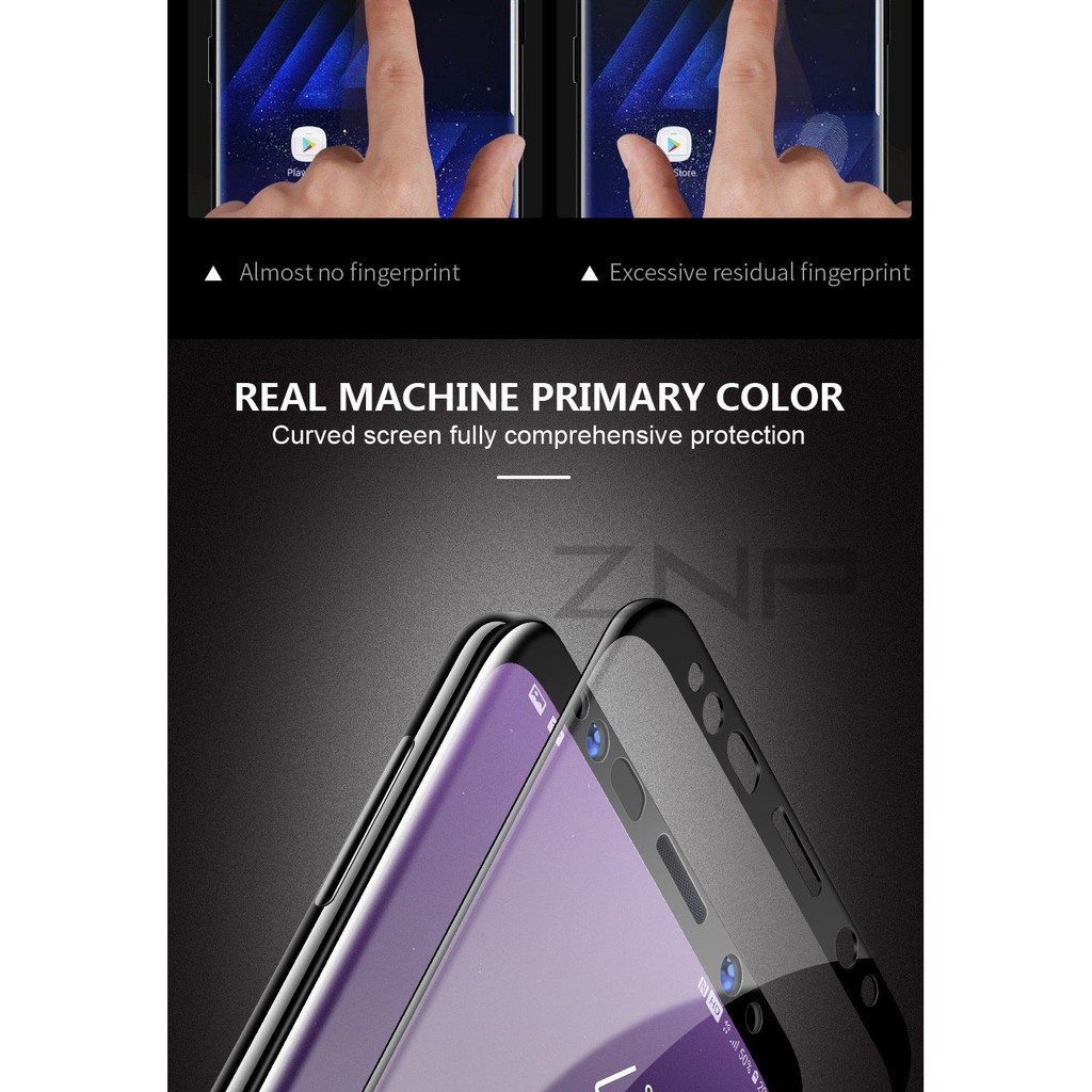 Miếng dán 5D Full màn cho Samsung Galaxy Note 8 - Đen