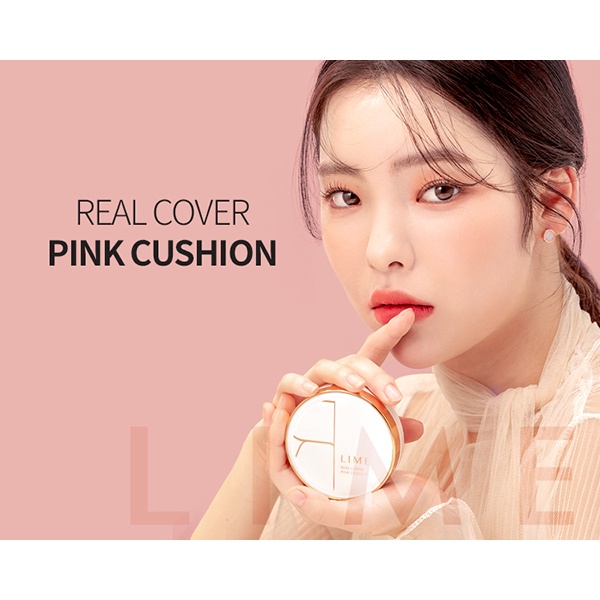 Phấn nước kiềm dầu Real Cover Pink Cushion SPF 50 che phủ cao tự nhiên