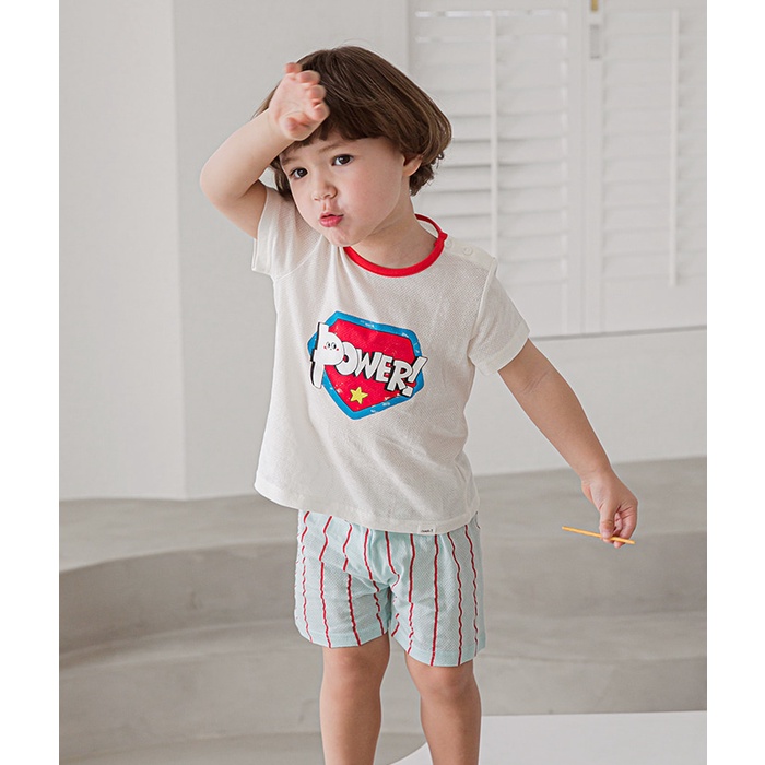 Bộ cộc tay cotton lổ Cordi-i Hàn Quốc