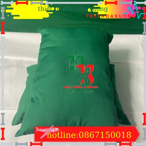 Gối kê tay khám bệnh, lấy máu xét nghiệm bệnh nhân màu xanh , màu trắng