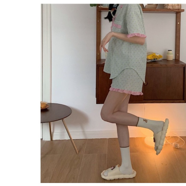 Dép đi trong nhà đế dày chống trượt họa tiết đám mây dễ thương cho nữ