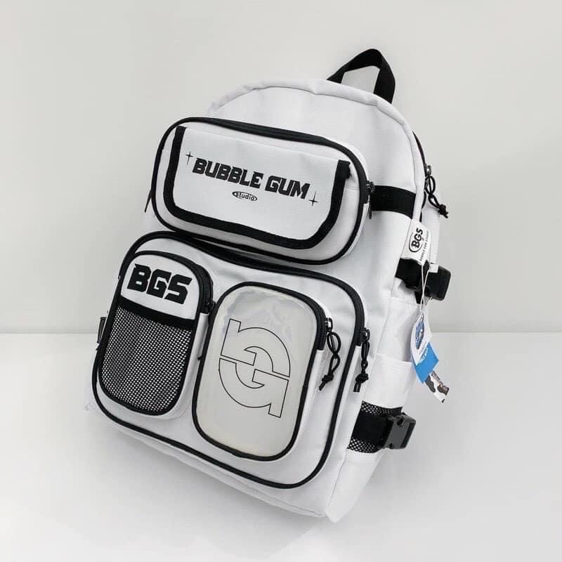 (Tặng Bông 7 Màu) Balo Bubble Gum Studio Backpack 2810 Clothes Shop Balo Ulzzang Đi Chơi Cặp Đi Học Nam Nữ