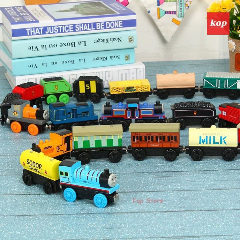 [G05] Bộ sưu tập đầu kéo xe lửa Thomas, sản phẩm chơi cùng đường ray xe lửa gỗ S020